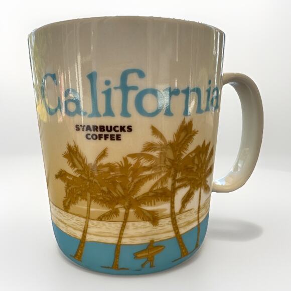 Starbucks California 2011 Global Icon Collector Series Coffee Mug Cup 16 oz Blue - Picture 1 of 4